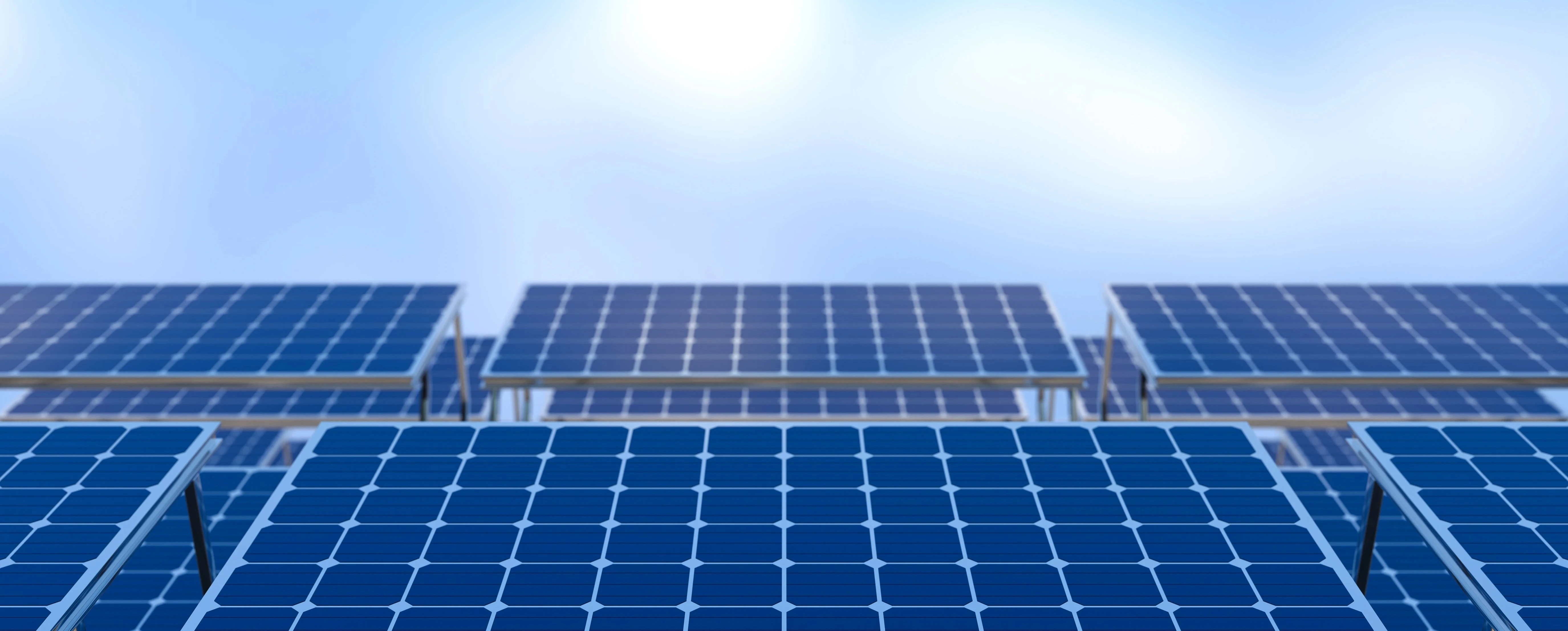 Solar panel landscape in Kerala